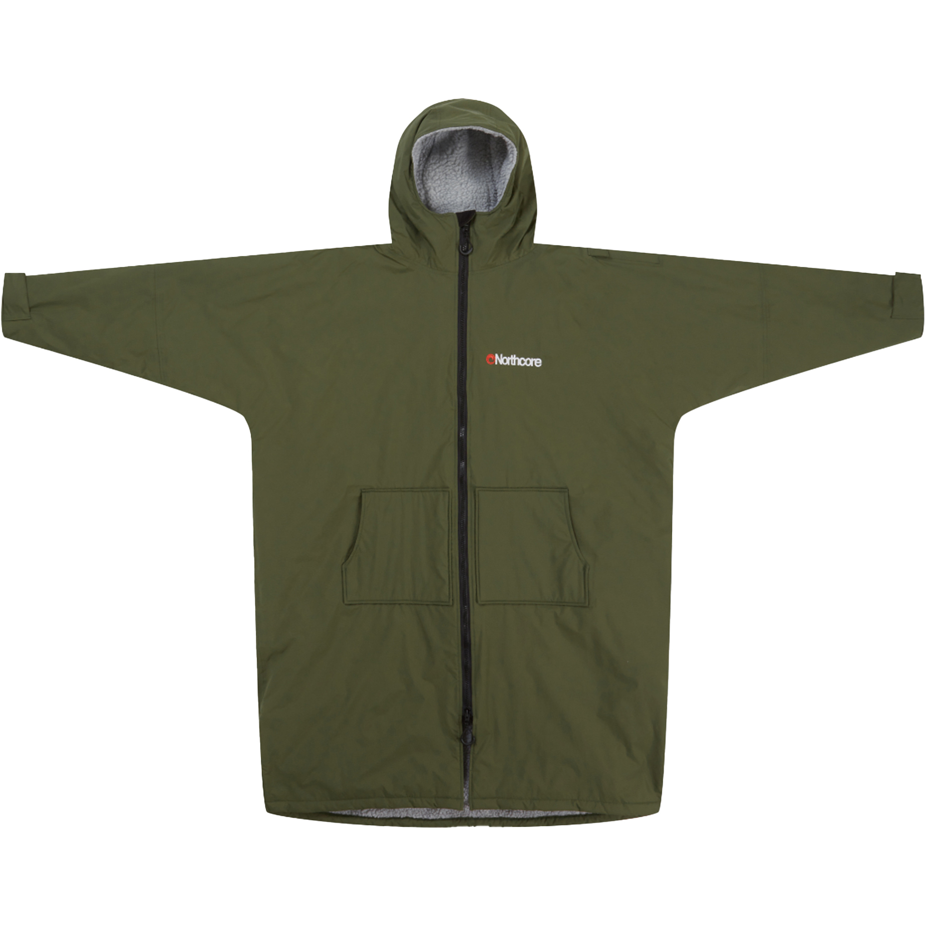 2025 Northcore Beach Basha Sport Long Sleeve Changing Robe / Poncho NOCO24N - Sage